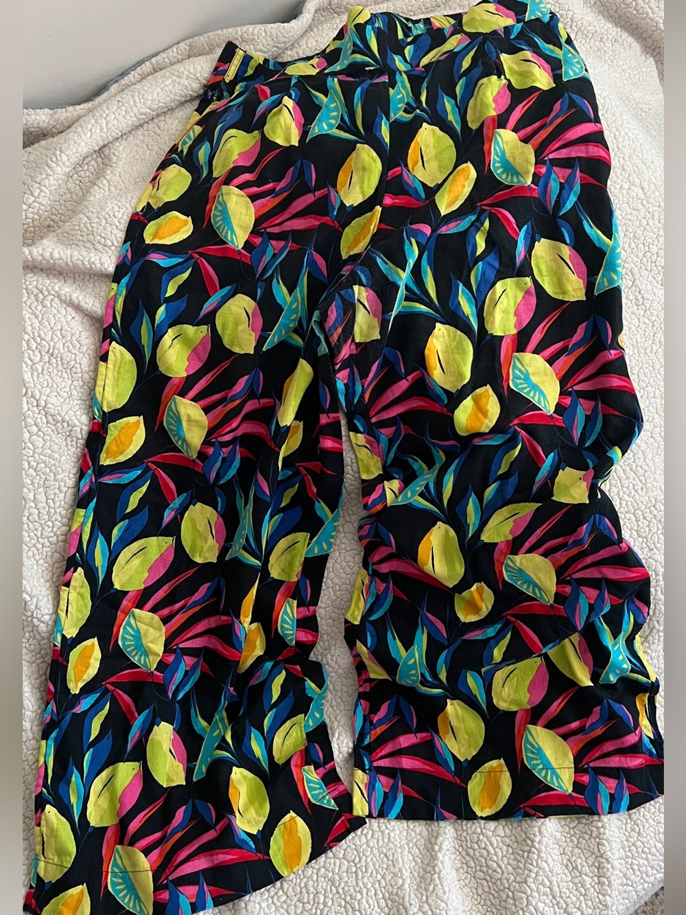 Tabatha Brown Tropical Wide Leg Pants - Sz XL